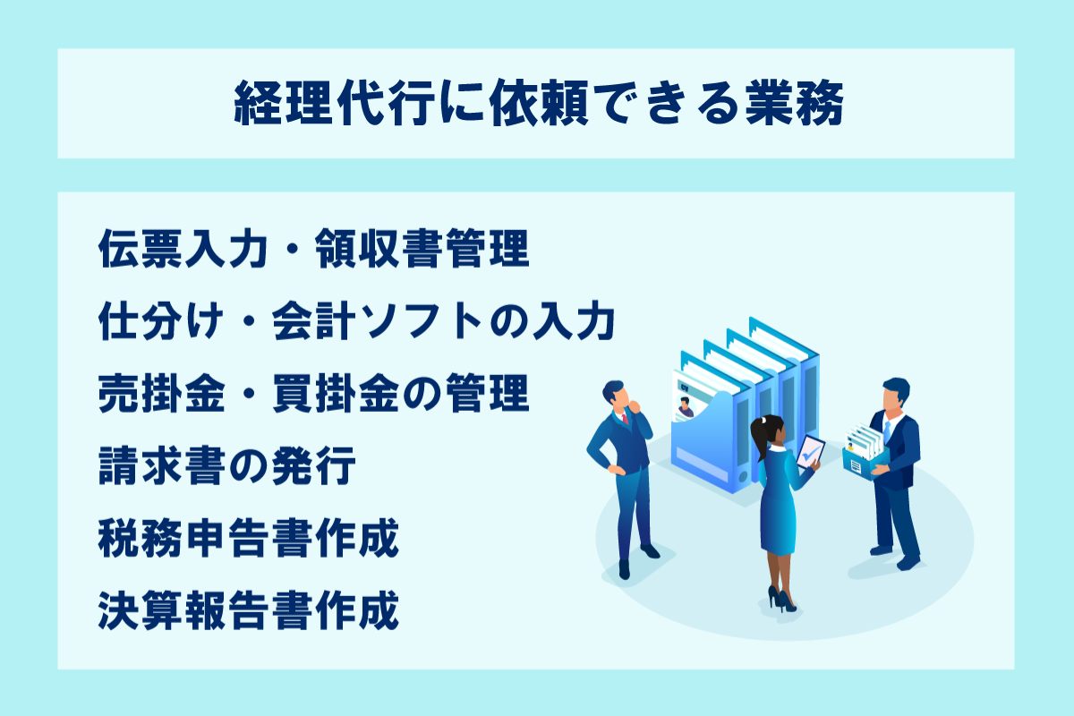 経理代行に依頼できる業務